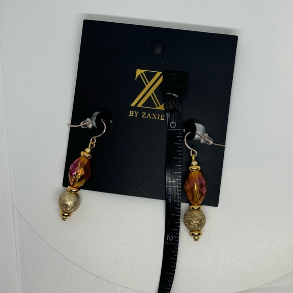 Z by Zaxie Stunning Multi Colored Faceted Stone Fish Hook Drop Earrings - Picture 7 of 15